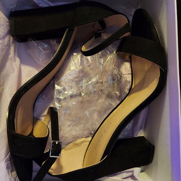 Madden girl black block heel sandals - Picture 5 of 7